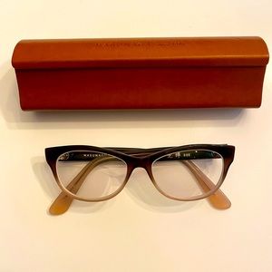 Authentic Masunaga 008 #23 51mm Brown Gradient Cat Eye Frames Glasses Japan